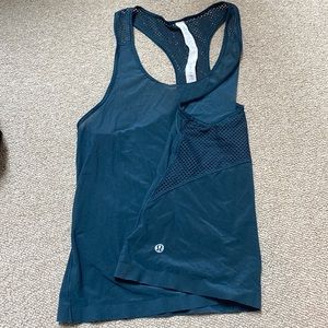 Lululemon teal running shirt. Size 4